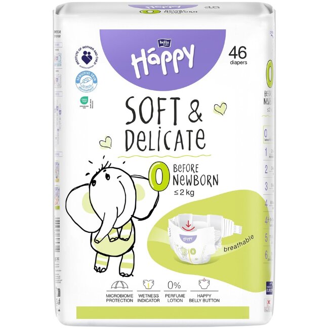 Подгузники Bella Baby Happy перед новорожденным 46 шт