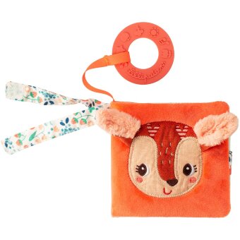 Мягкая книга Lilliputiens с прорезывателем Bambi