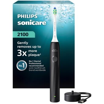 Электрическая зубная щетка Philips Sonicare 2100 HX4021/02 черная Электрическая зубная щетка Philips Sonicare 2100 HX4021/02 черная