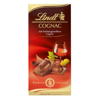 Молочный шоколад с коньячной начинкой Lindt 100 гр