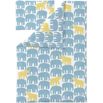 Набор детского постельного белья Finlayson Elefantti Vapaa 85x125+40x60 aqua/ke