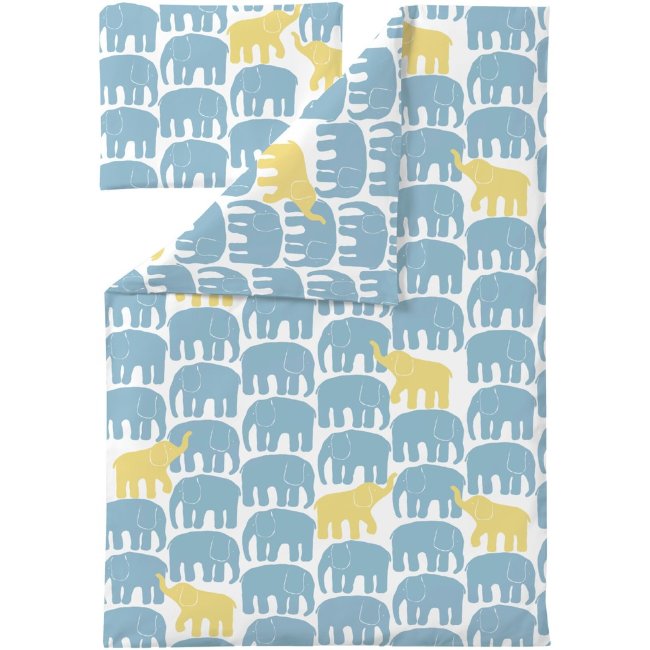 Набор детского постельного белья Finlayson Elefantti Vapaa 85x125+40x60 aqua/ke