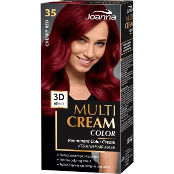 Крем-краска для волос Joanna Multi Cream Color красная вишня 35