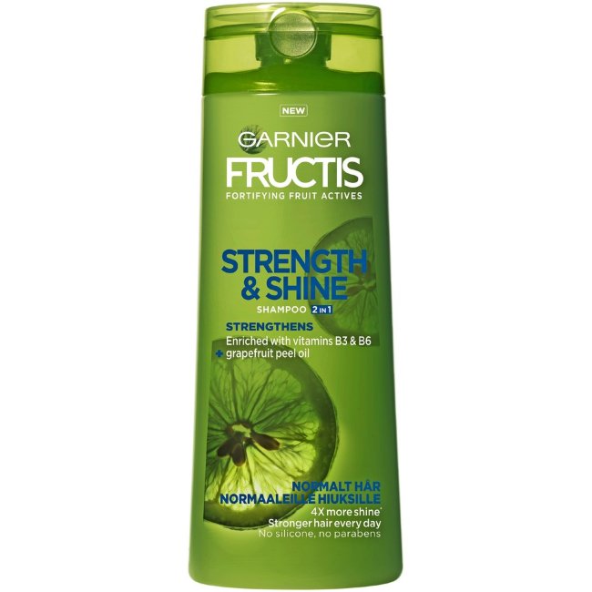 Шампунь Garnier fructis 2в1 (сила и блеск)  Strength & Shine 250 мл