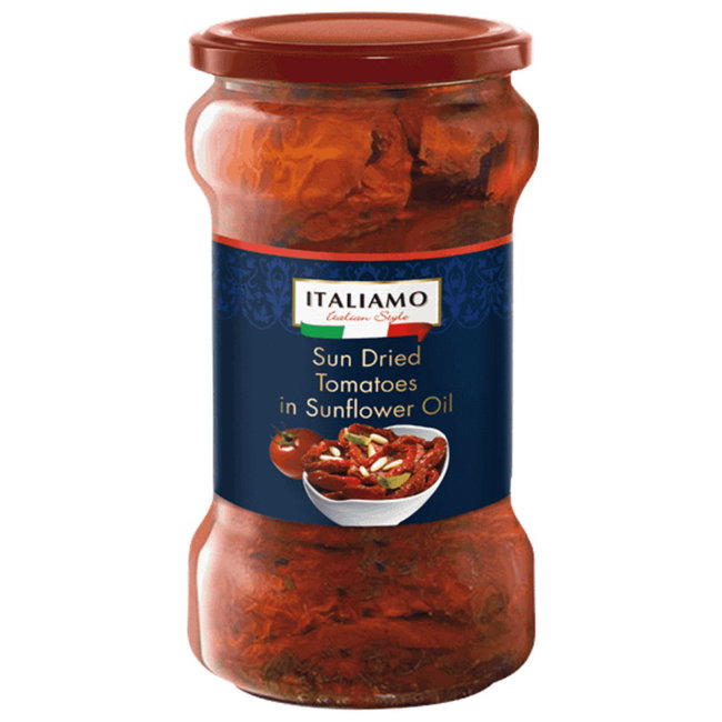 Вяленые томаты ITALIAMO на подсолнечном масле 285/590 гр