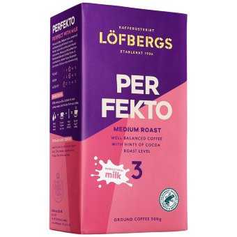 Кофе молотый Löfbergs Perfekto 500 гр