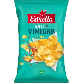 Чипсы Estrella (соль и уксус) 275 гр Чипсы Estrella (соль и уксус) 275 гр