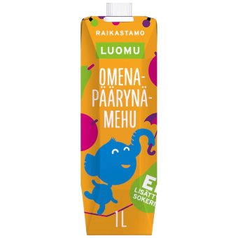 Органический сок Raikastamo из большого яблока и груши 1 л