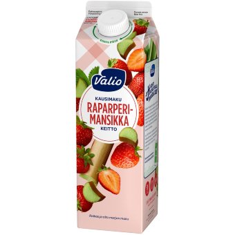 Кисель с ревенем и клубникой Valio 1 кг