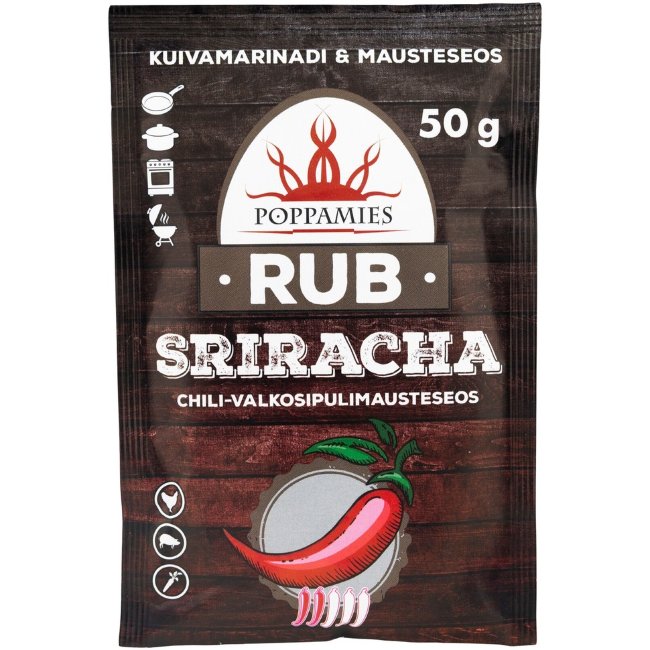 Приправа-руб Poppamies Sriracha 50 гр