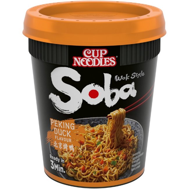 Лапша с уткой по-пекински и соусом Nissin SOBA Cup Peking Duck 87 гр