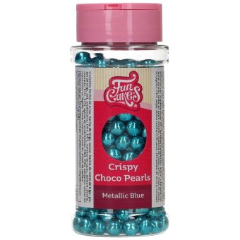 Шоколадные шарики FunCakes с металлическим блеском, синие 60 гр