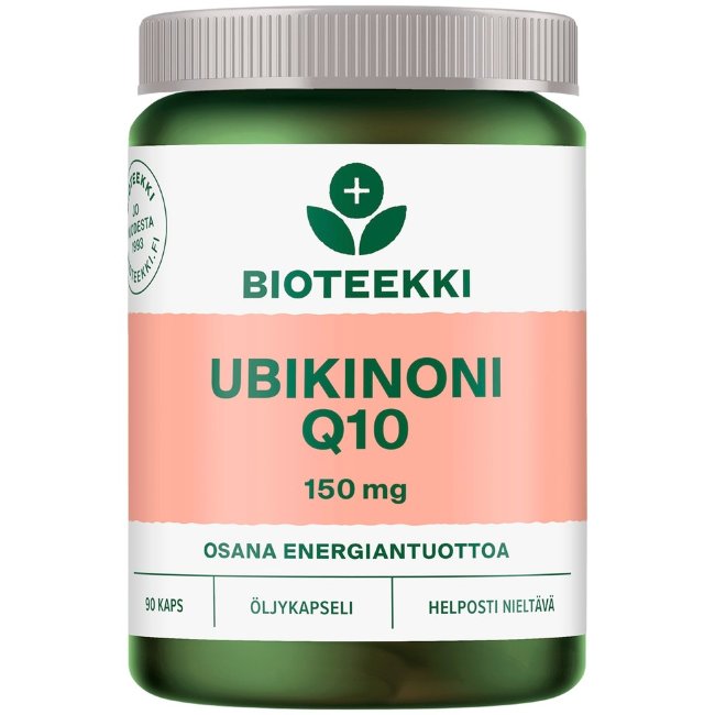 Витамины убихинон усиленный Ubichinon Q10 150 мг 90 капсул Bioteekki