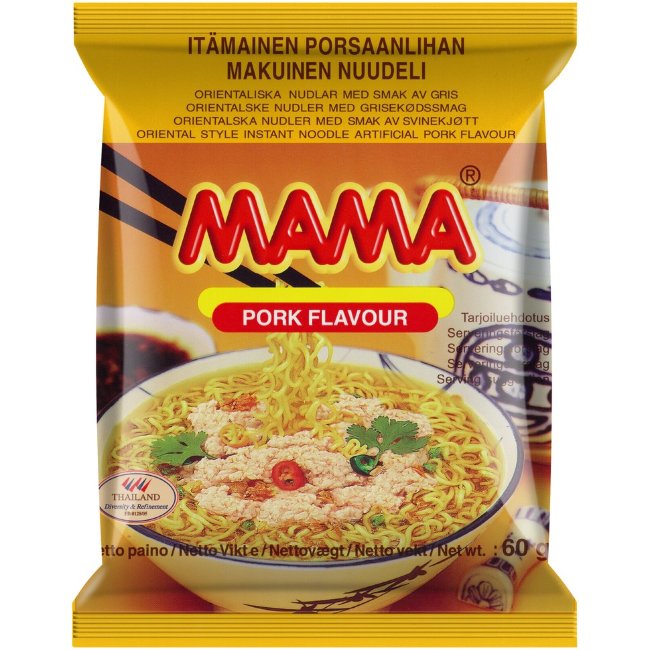 Лапша восточная Mama со вкусом свинины 60 гр