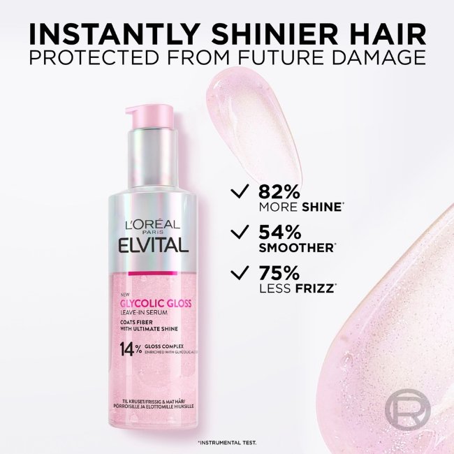 Сыворотка для волос L'Oréal Paris Elvital Glycolic Gloss для блеска, несмываемая, 150 мл