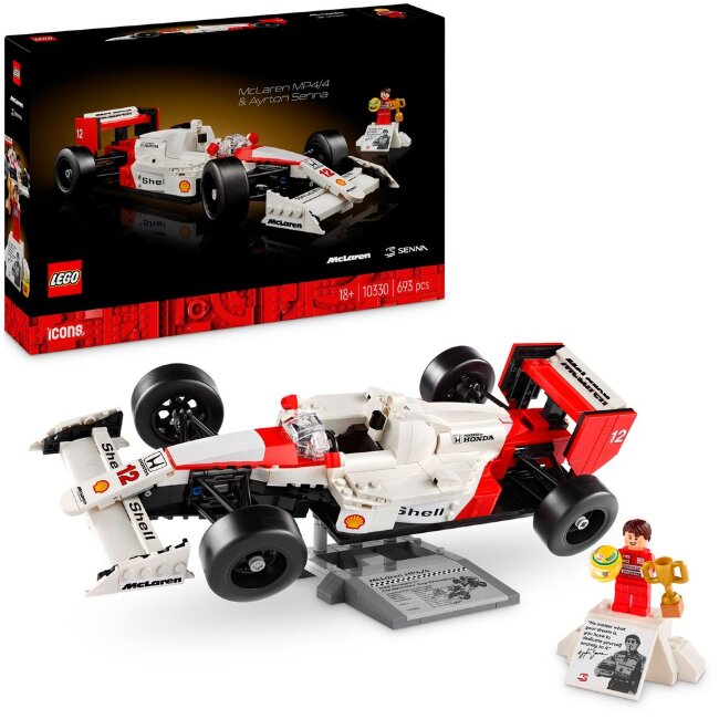 Конструктор LEGO® Icons McLaren MP4/4 и Ayrton Senna 10330 Конструктор LEGO® Icons McLaren MP4/4 и Ayrton Senna 10330