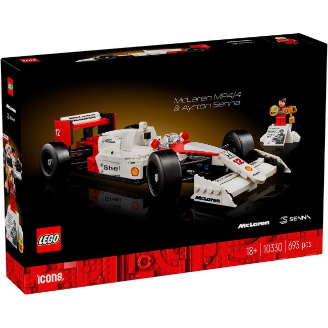 Конструктор LEGO® Icons McLaren MP4/4 и Ayrton Senna 10330 Конструктор LEGO® Icons McLaren MP4/4 и Ayrton Senna 10330
