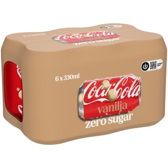 Напиток Coca-Cola Zero Sugar Vanilja без сахара ваниль 6-pack, банка 0,33 л
