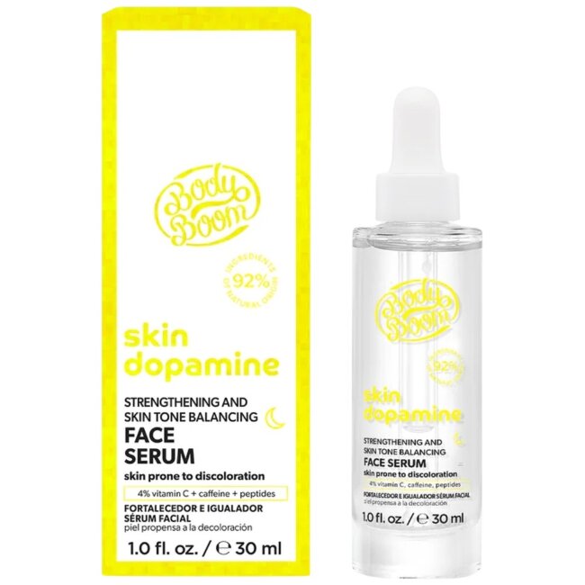 Сыворотка для лица BodyBoom skin dopamine с укрепляющим и придающим сияние витамином C 30 мл