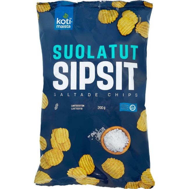 Соленые чипсы Kotimaista 200 гр