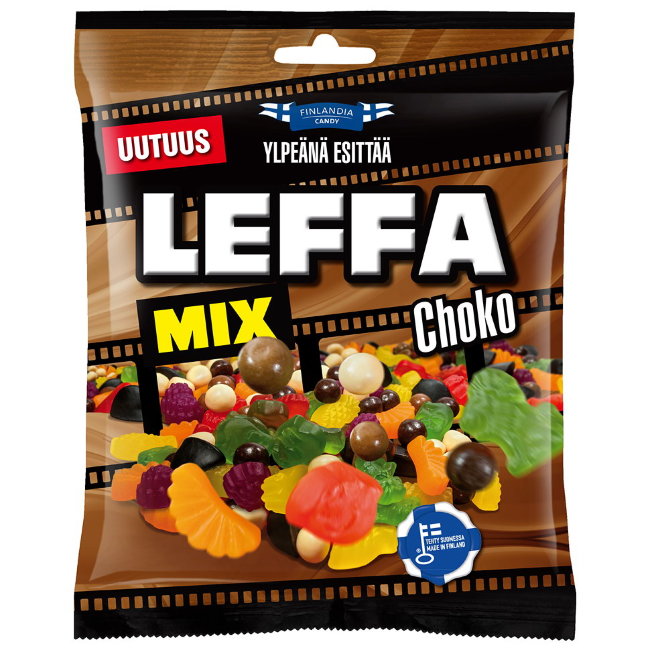 Смесь фруктовых и шоколадных конфет Finlandia Leffa Mix Сhoco 275 гр