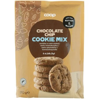 Смесь для печенья Coop с кусочками темного шоколада 170 гр