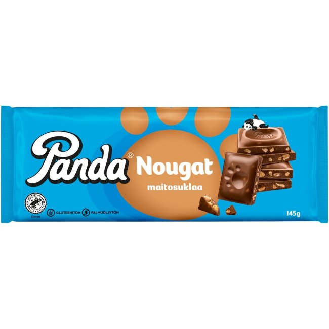 Молочный шоколад с нугой Panda 145 гр