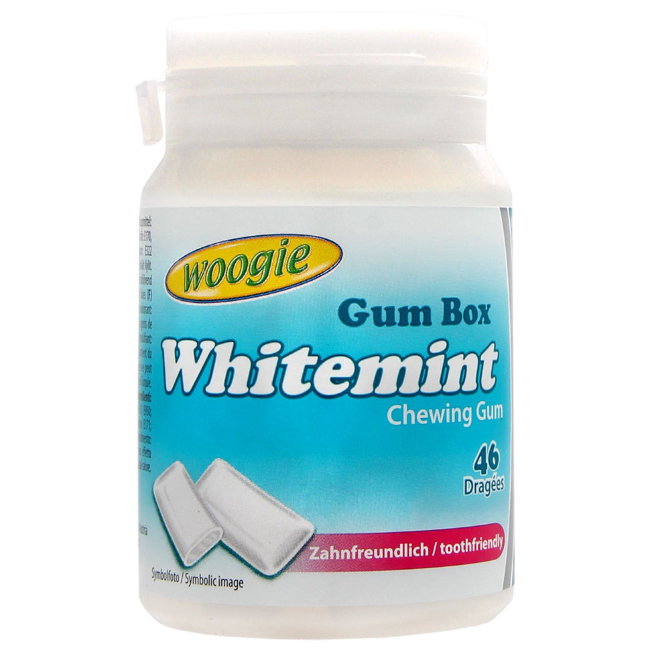 Жевательная резинка Whitemint без сахара 65 гр 46 шт Woogie