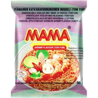 Лапша восточная Mama со вкусом креветок 60 гр Лапша восточная Mama со вкусом креветок 60 гр