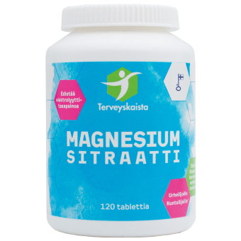 Витамины с цитратом магния Magnesiumsitraatti 120 таблеток Terveyskaista