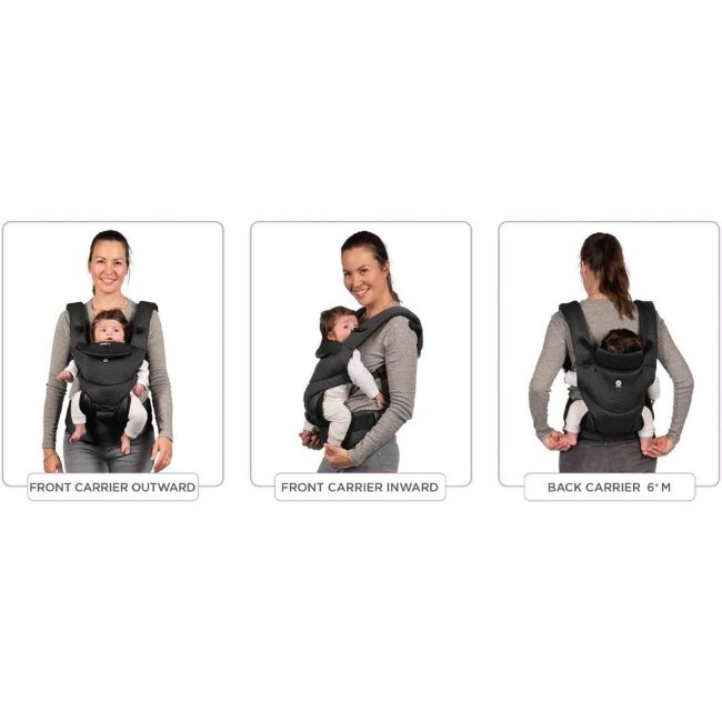 Эргономичный рюкзак-переноска Dooky Carrier Urban 0-3 года черный из дышащего материала Эргономичный рюкзак-переноска Dooky Carrier Urban 0-3 года черный из дышащего материала