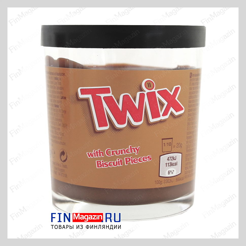 Шоколадная паста Twix кусочками печенья 200 гр купить | Товары из Финляндии