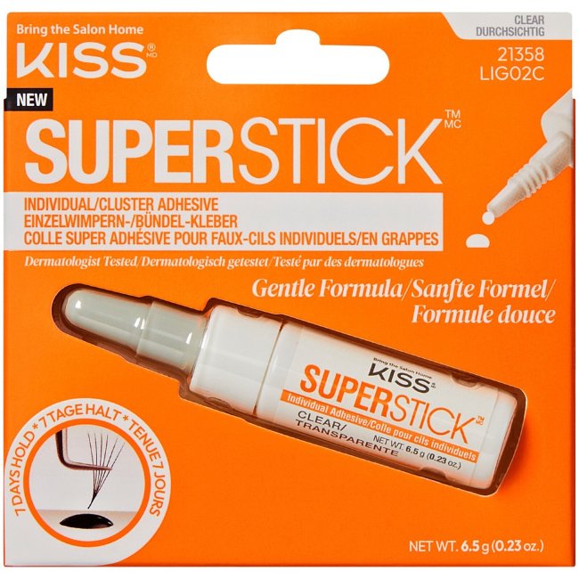 Клей для пучков ресниц Kiss Superstick Cluster Lash Adhesive 6,5 гр