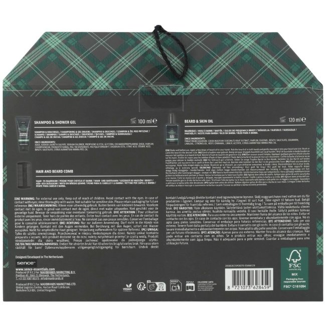 Подарочный набор Sence Collection для мужчин House of Barber 3 шт Подарочный набор Sence Collection для мужчин House of Barber 3 шт