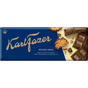 Шоколад Fazer Rouhea Keksi (с печеньем) 180 гр