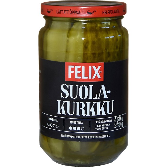 Огурцы Felix несладкие пряные 460/230 гр