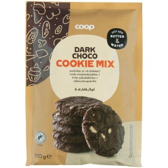 Кондитерская смесь для печенья Coop с кусочками белого шоколада 170 гр