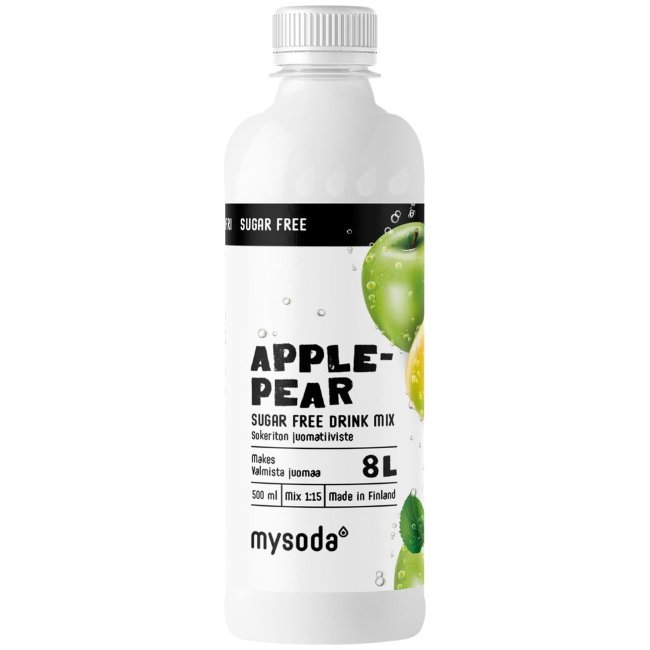 Безсахарный напиток-концентрат Mysoda с вкусом яблока и груши 500 мл
