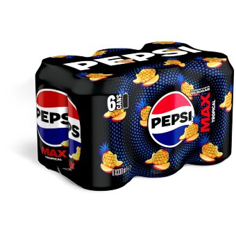 Газированный напиток Pepsi MAX Tropical (уп 6 шт) 0,33 л Газированный напиток Pepsi MAX Tropical (уп 6 шт) 0,33 л