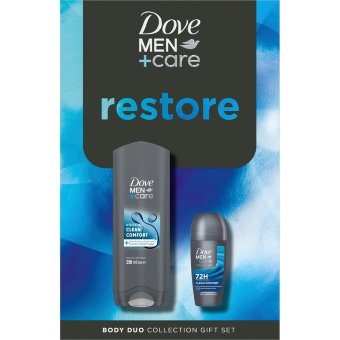 Подарочный набор Dove Men+Care Xmas Clean Comfort ролик+гель для душа