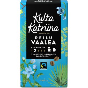 Молотый кофе Kulta Katriina Reilu Vaalea (Fairtrade) 450 гр