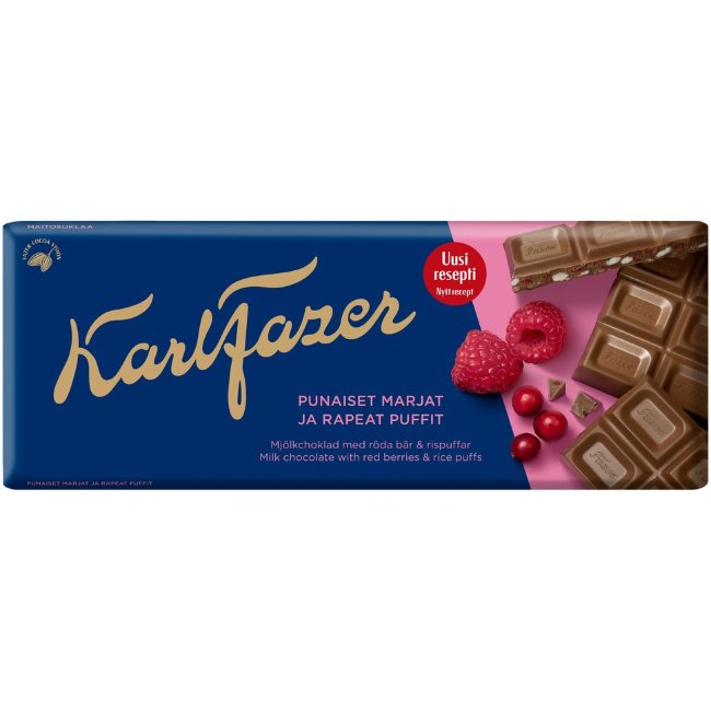 Шоколад Karl Fazer с красными ягодами 180 гр