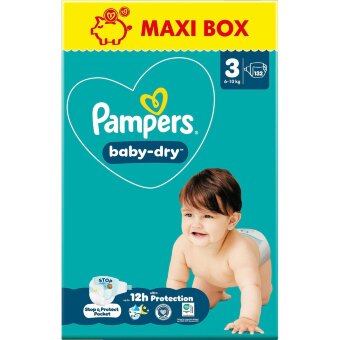 Подгузники Pampers BabyDry S3 6-10 кг 132 шт Подгузники Pampers BabyDry S3 6-10 кг 132 шт