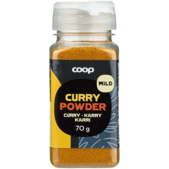 Мягкая порошковая приправа карри Coop 70 гр
