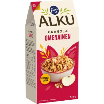 Гранола овсяная с яблоком Fazer Alku 375 гр