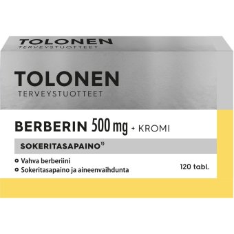 Витамины Berberin + Kromi 120 таблеток Tolonen Витамины Berberin + Kromi 120 таблеток Tolonen