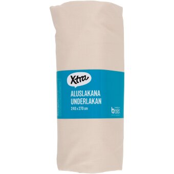 Простыня Xtra Uni 240x270 см, бежевого цвета