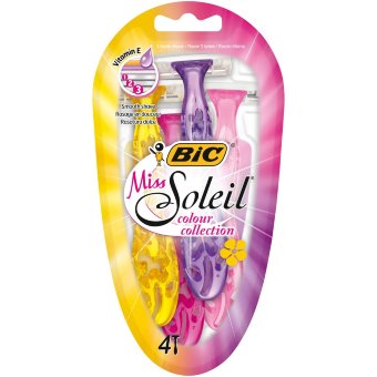Бритвенные станки Bic Miss Soleil3 colour collection 4 шт