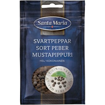 Черный перец горошком Santa Maria 22 г Черный перец горошком Santa Maria 22 г