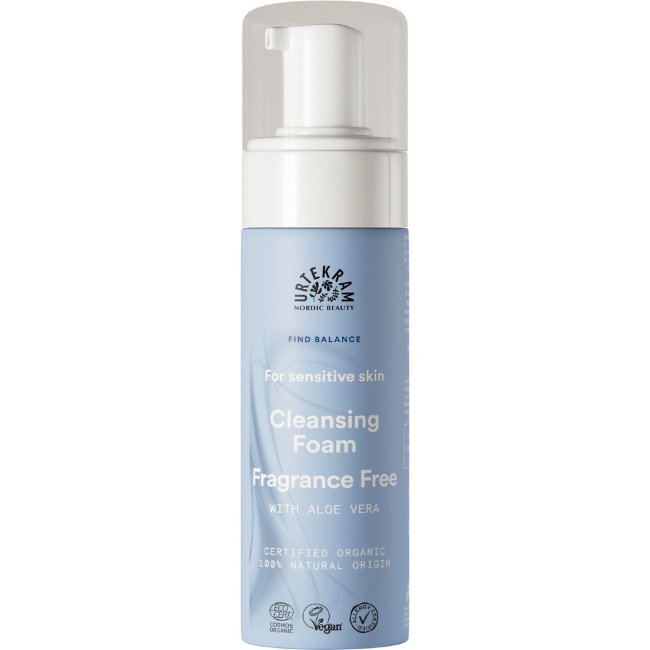Пенка для мягкого очищения лица Urtekram Fragrance Free 150 мл